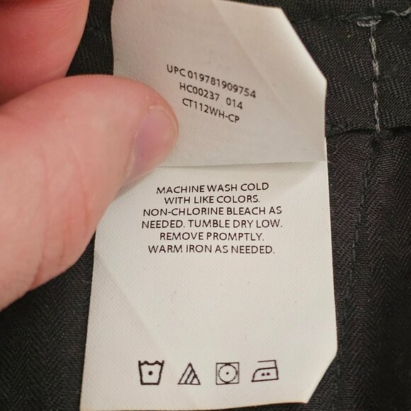 NWT Haggar Premium No Iron Khaki Pants Mens 36x32 Charcoal Heather Classic Fit - Picture 12 of 12